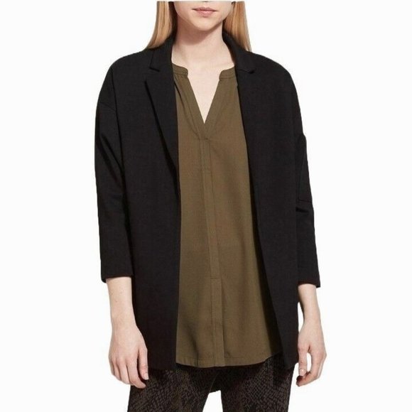 Lysse Liberty Jacket Blazer Size Large Black 24-2275-M2 Open Front Ponte Knit - Picture 1 of 9